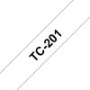 TC-201 - Brother Lettertape P-Touch 12mm 7.7m Zwart Wit