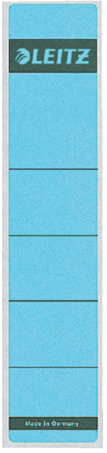 16430035 - LEITZ/ESSELTE Rugetiket Zelfklevend Blauw 10st 38x190mm