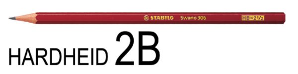 306/2B - STABILO Grafietpotlood Swan Break-Proof 2B 1st