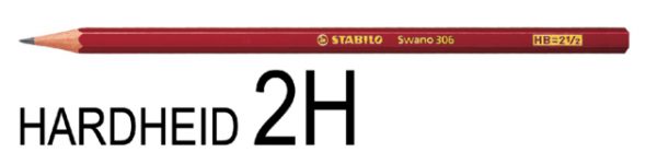 306/2H - STABILO Grafietpotlood Swan Break-Proof 2H 1st
