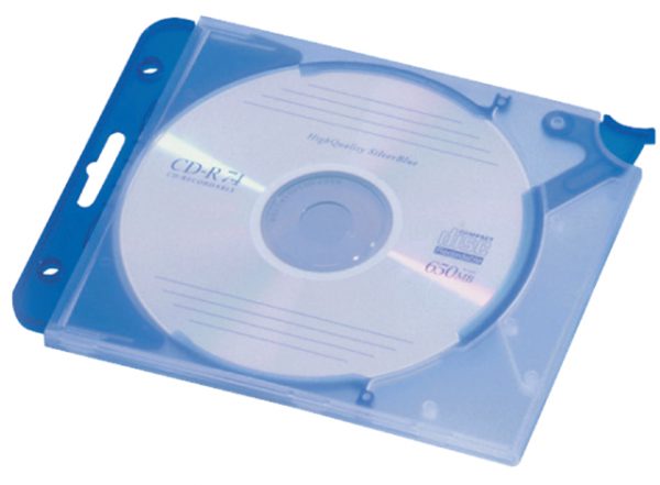 526906 - DURABLE CD/DVD Doos Standaard Quickflip Blauw 5st