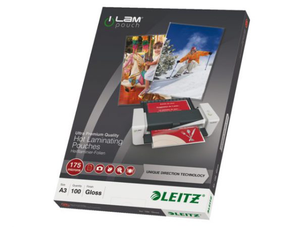 74900000 - LEITZ Lamineerhoes 175mcr iLam A3 Hoogglans 1 Pak