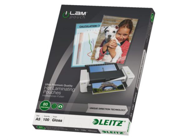 74920000 - LEITZ Lamineerhoes 80mcr iLam A5 Hoogglans 1 Pak