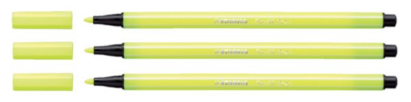 68/024 - STABILO Viltstift Pen 68 1mm Fluor Geel 1st