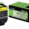 70C2HY0 - LEXMARK Toner Cartridge Yellow 3.000vel 1st