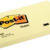 655 - 3M Post-It Memoblok 76x127mm Geel 1st