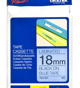 TZE-541 - Brother Lettertape P-Touch 18mm 8m Blauw Zwart