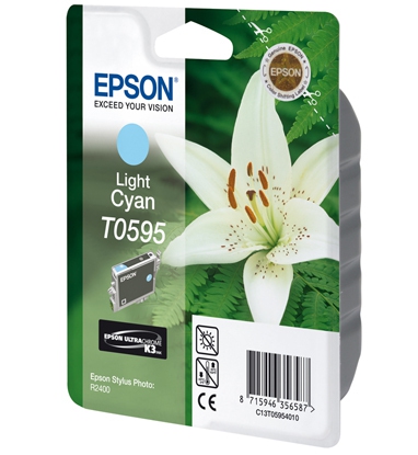 C13T05954010 - EPSON Inkt Cartridge T0595 Light Cyaan 13ml 1st