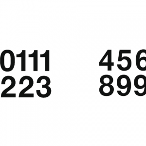 4189 - HERMA Speciaal Etiket Cijfers 0-9 no:4189 33mm 16st Zwart 1 Pak