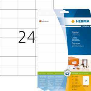 4390 - HERMA Speciaal Etiket Premium no:4390 70x37mm 600st Wit 1 Pak