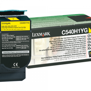 C540H1YG - LEXMARK Toner Cartridge Yellow 2.000vel 1st