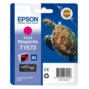 C13T15734010 - EPSON Inkt Cartridge T1573 Magenta 26ml 1st