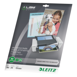 74790000 - LEITZ Lamineerhoes 80mcr iLam A4 Hoogglans 1 Pak