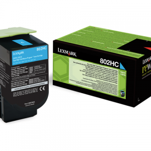 80C2HC0 - LEXMARK Toner Cartridge Cyaan 3.000vel 1st