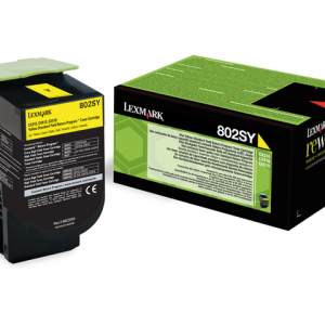 80C2SY0 - LEXMARK Toner Cartridge Yellow 2.000vel 1st