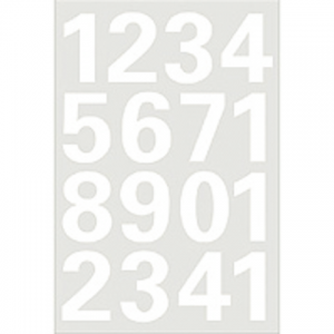 4170 - HERMA Speciaal Etiket Cijfers 0-9 no:4170 25mm Wit 1 Pak