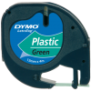 S0721640 - DYMO Lettertape LetraTag 12mm 4m Groen Zwart Plastic 91204