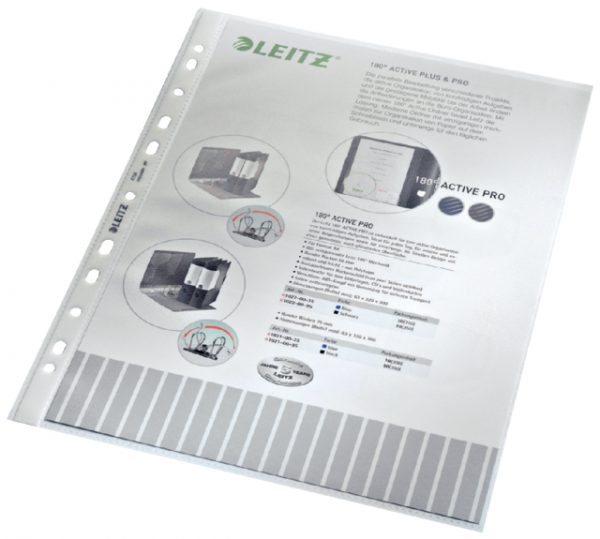 47040000 - LEITZ/ESSELTE Showtas 4-Gaats 4704 0.10mm Nerf 100st A4
