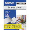 TZE-151 - Brother Lettertape P-Touch 24mm 8m Transparant Zwart Polyester