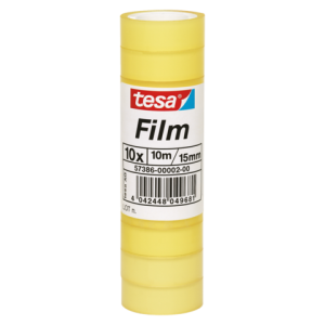 57386-00002-00 - TESA Plakband Film PP 15mmx10m Transparant 10st