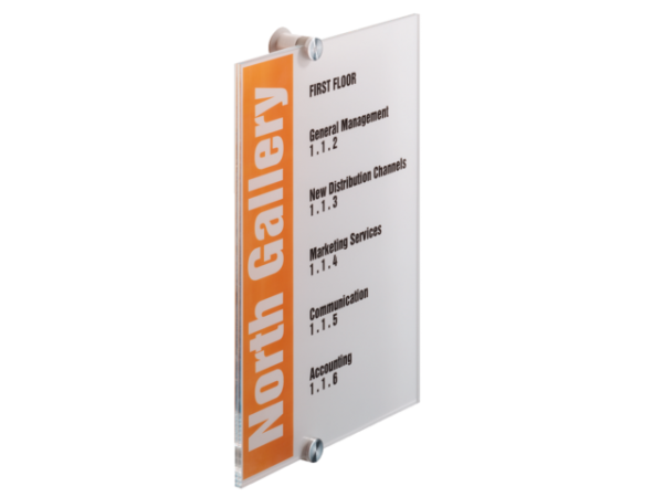 482519 - DURABLE Deurbord Crystal Sign 4825 210x297mm