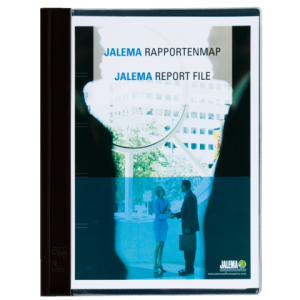 1021419 - JALEMA Rapportmap Strip 15mm Zwart A4