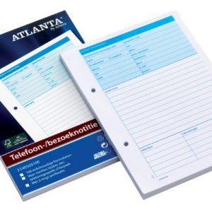 A5405031 - ATLANTA Notitieboek Telefoongesprek of Bezoek A5 1st