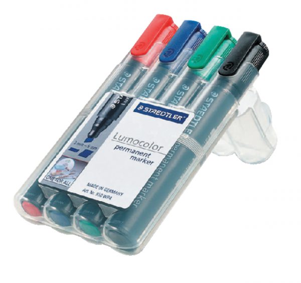 350 WP4 - STAEDTLER Viltstift 350 2-5mm 4 Kleuren 1 Set