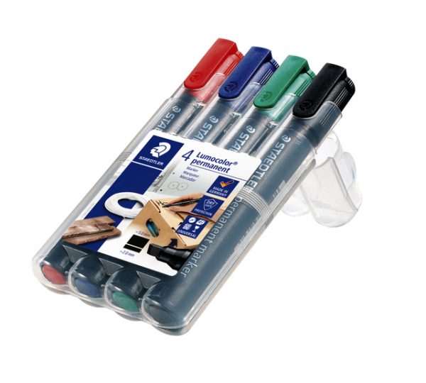 350 WP4 - STAEDTLER Viltstift 350 2-5mm 4 Kleuren 1 Set