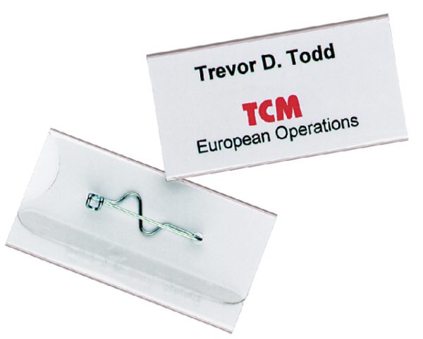 800619 - DURABLE Badge Congresspeld 30x60mm