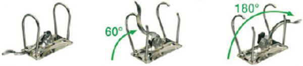 10740000 - LEITZ/ESSELTE Ordner 2-Rings 1074 77mm Zwart Gewolkt A4 Dwars
