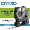 S0720530 - DYMO D1 12mm 7m Wit Zwart Polyester 45013