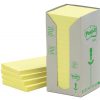 654YRT - 3M Post-It Memoblok Greenline 76x76mm Geel 16st