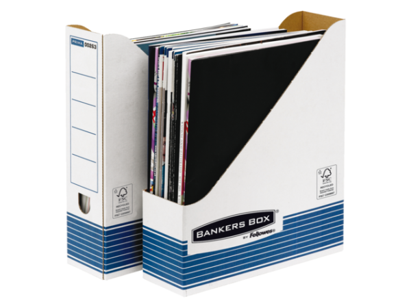 0026301 - FELLOWES Tijdschriftencassette R-Kive Prima A4 Wit/Blauw 1st