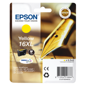 C13T16344010 - EPSON Inkt Cartridge Yellow 6,5ml 1st