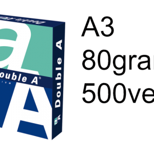 D1029 - Double A Kopieerpapier A3 80g/m² Hagelwit 500vel