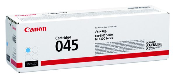 1241C002 - CANON Toner Cartridge 045 Cyaan 1.300vel 1st