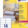 L7163-40 - AVERY Adres Etiket Papier L7163 99.1x38.1mm 560st Wit 1 Pak