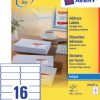J8162-25 - AVERY Adres Etiket QuickDRY J8162 99.1x33.9mm 400st Wit 1 Pak