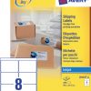 J8165-25 - AVERY Verzend Etiket QuickDRY J8165 99.1x67.7mm 200st Wit 1 Pak