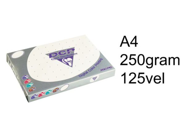 1857 - Clairfontaine Kopieerpapier A4 250g/m² Wit CIE170 125vel