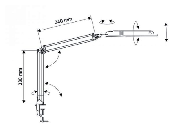 8203590 - MAUL Bureaulamp LED Zwart