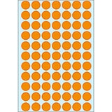 2234 - HERMA Gekleurde Etiketten Schrijfpapier Ø13mm 2.464st Fluor Oranje 1 Pak