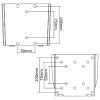 FPMA-W25 - NEWSTAR Wandsteun 25-75cm 1 Scherm Zilver