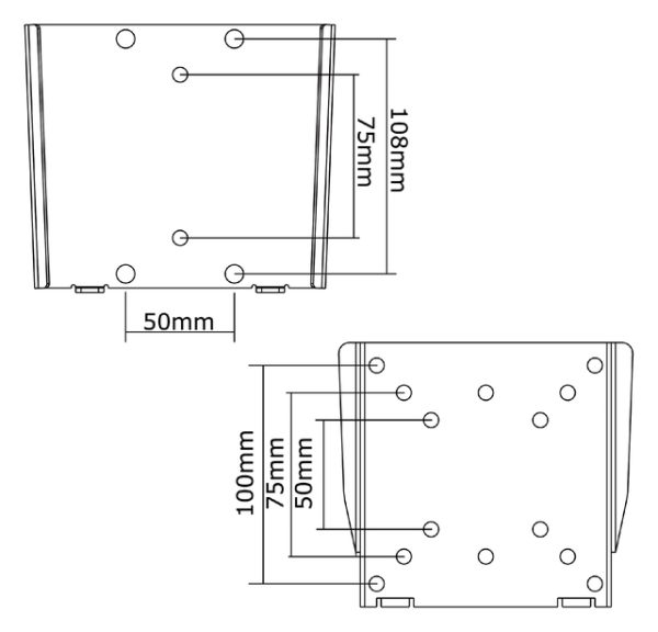 FPMA-W25 - NEWSTAR Wandsteun 25-75cm 1 Scherm Zilver