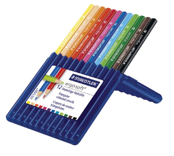 157 SB24 - STAEDTLER Kleurpotlood ErgoSoft ABS Diverse Kleuren 24st