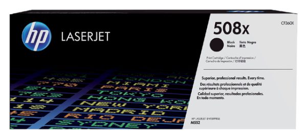 CF360X - HP Toner Cartridge 508X Black 12.500vel 1st