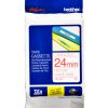 TZE-252 - Brother Lettertape P-Touch 24mm 8m Wit Rood