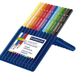 157 SB24 - STAEDTLER Kleurpotlood ErgoSoft ABS Diverse Kleuren 24st