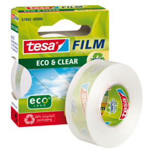 57043-00000-00 - TESA Plakband Eco&Clear 19mmx33m Transparant 1st